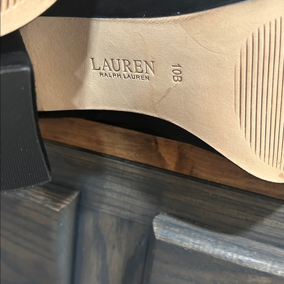 Lauren Ralph Lauren Over the Knee Black leather Boots new in box size 10 - Picture 8 of 11